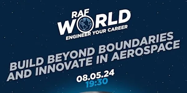 Thumbnail for RAF World: Engineer your Career. Free online admission. 8 May at 1930