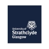 Logo of the University of Strathclyde Glasgow on a dark blue background.