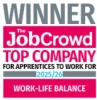 The JobCrowd: Top Company for Apprentices to Work for 2025/26 - Work-Life Balance