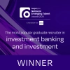 Winner - The most popular graduate recruiter in investment banking and investment award 2026, sponsored by Spotted Zebra