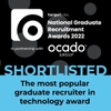 Shortlisted - The most popular graduate recruiter in technology award