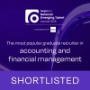 Shortlisted - The most popular graduate recruiter in accounting and financial management award 2026, sponsored by Blackbridge