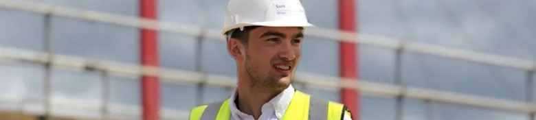 Man working on building site