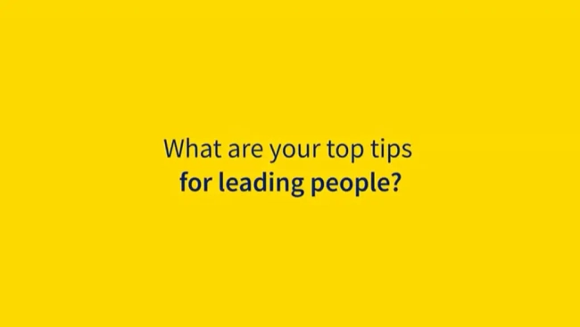 Thumbnail for Aviva - Top tips for leading people