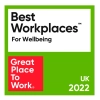 Best Workplaces for Wellbeing by Great Place to Work UK - 2022
