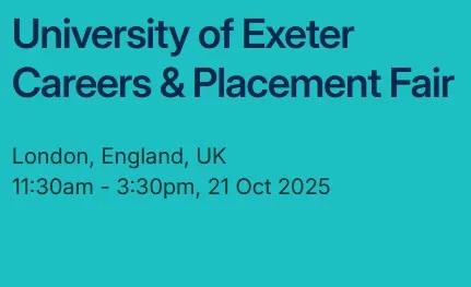 Thumbnail image for Careers and Placement Fair- Exeter University