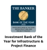 Investment Bank of the Year for Infrastructure & Project Finance 2025