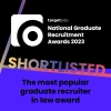 Shortlisted - The most popular graduate recruiter in law award 2023