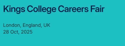 Thumbnail image for The King's Careers Fair 2025 - 28 October 2025 11:30 to 30 October 2025 15:30  