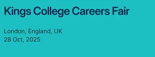 The King's Careers Fair 2025 - 28 October 2025 11:30 to 30 October 2025 15:30 image