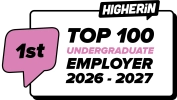 HigherIn- Top 100 Undergraduate Employer 2026-2027 - 1st Place