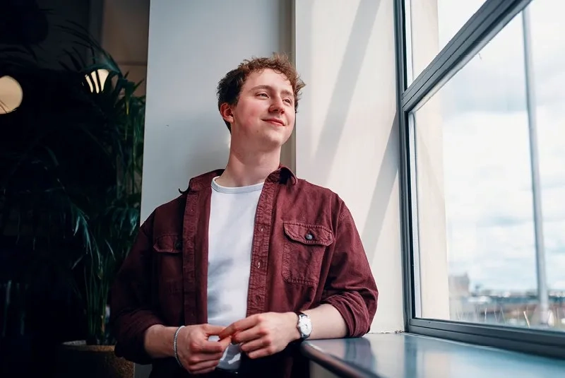 Male smiling