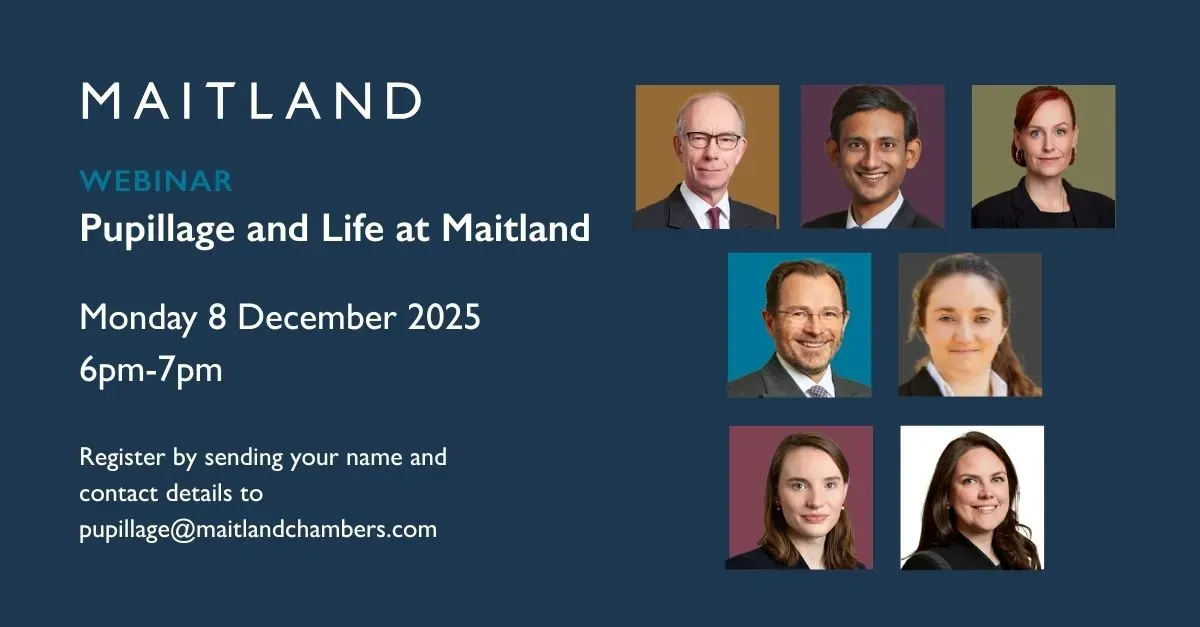 Maitland Chambers - Pupillage and Life at Maitland image