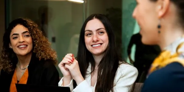 women speaking
