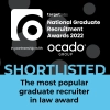 Shortlisted - The most popular graduate recruiter in law award