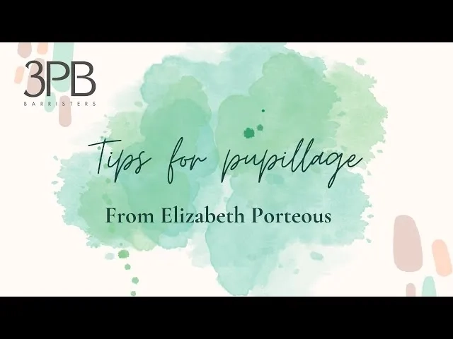 Thumbnail image for Pupillage at 3PB Barristers - tips for pupillage