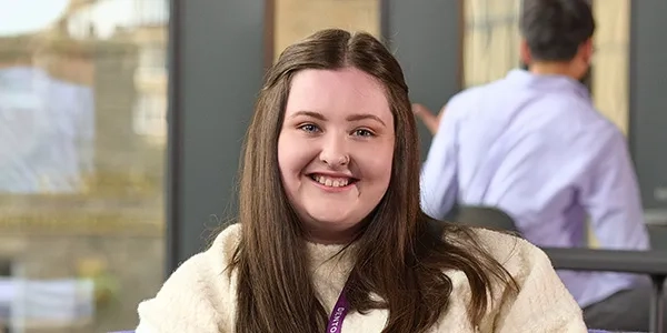 female smiling