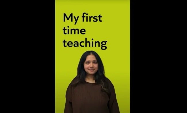 Thumbnail image for Trainee teacher describes her first time teaching