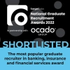 Shortlisted - The most popular graduate recruiter in banking, insurance and financial services award