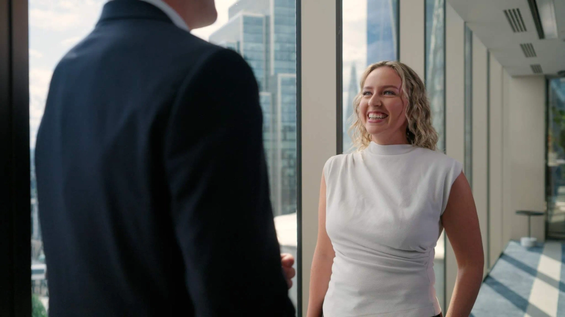 woman speaking smiling