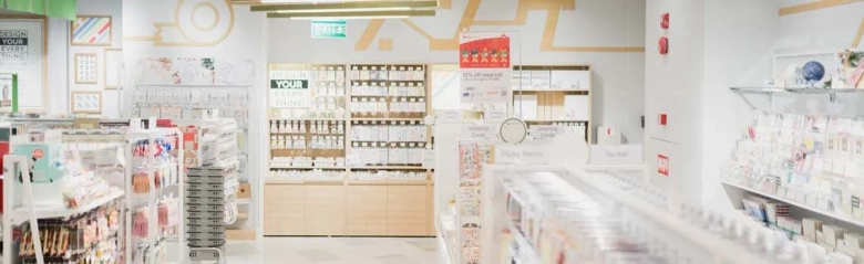 The interior of a pharmacy shop: pharmacist job description.