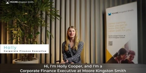 Thumbnail image for Meet Holly, Corporate Finance Executive at Moore Kingston Smith