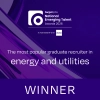 Winner - The most popular graduate recruiter in energy and utilities award, sponsored The School Outreach Company