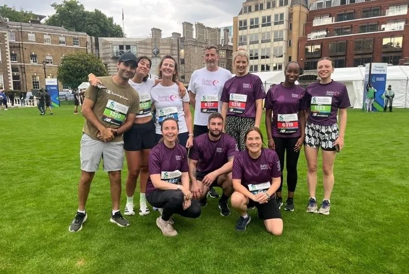 group photo post run
