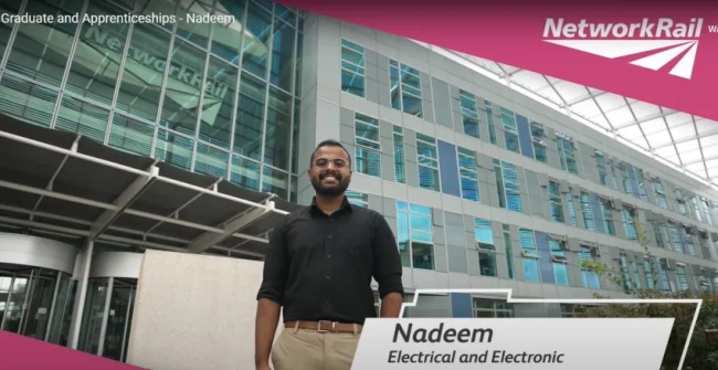 Thumbnail image for Network Rail Graduate and Apprenticeships - Nadeem