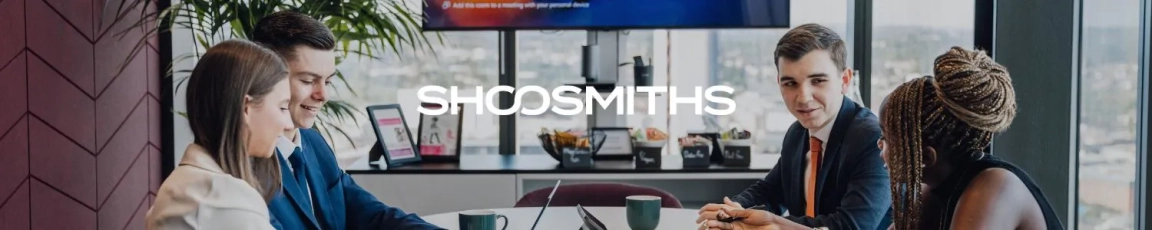 shoosmith banner with 4 trainees