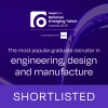 Shortlisted - The most popular graduate recruiter in engineering, design and manufacture award 2026, sponsored by Skyscanner