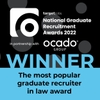 Winner - The most popular graduate recruiter in law award