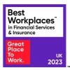 2023 UK’s Best Workplaces in Financial Services & Insurance™ by Great Place to Work® UK