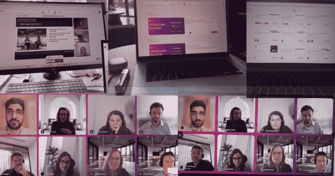 Collage of last year's Virtual Law Summit