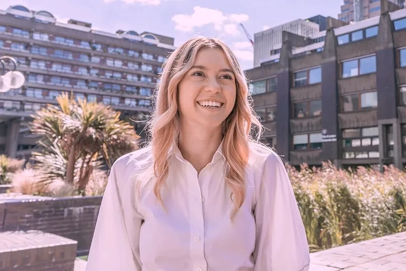 woman smiling