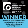 Winner - The most popular graduate recruiter in construction, civil engineering and surveying award