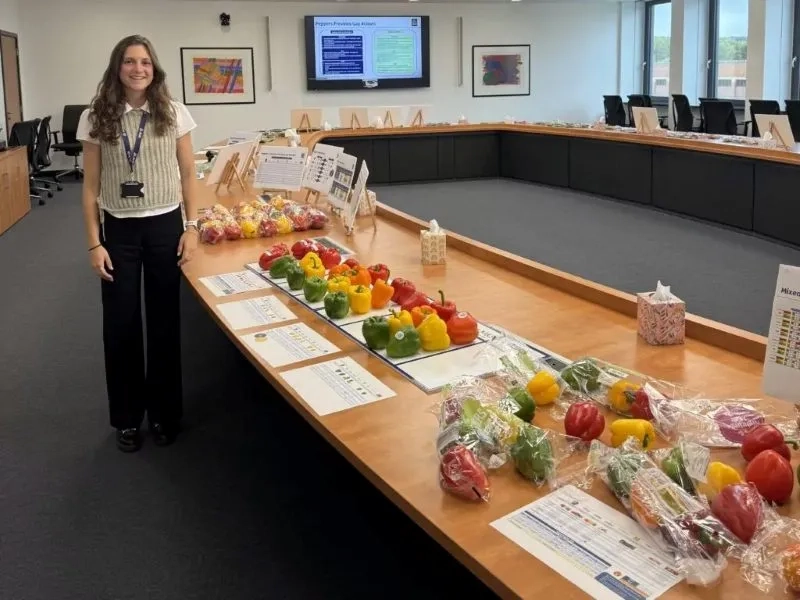 Ariana presenting different Pepper trials