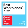 Best Workplaces in Tech by Great Place to Work UK - 2022