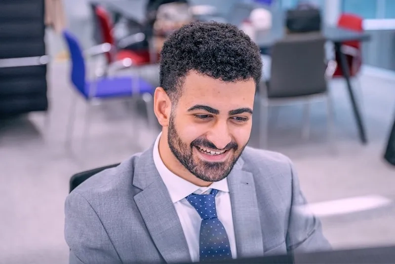 man smiling