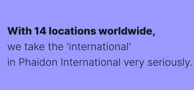 Thumbnail image for Phaidon International: Not just international by name