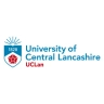 Logo of the University of Central Lancashire featuring a shield, year 1828, and the acronym UCLan.