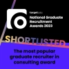 Shortlisted - The most popular graduate recruiter in consulting award 2023