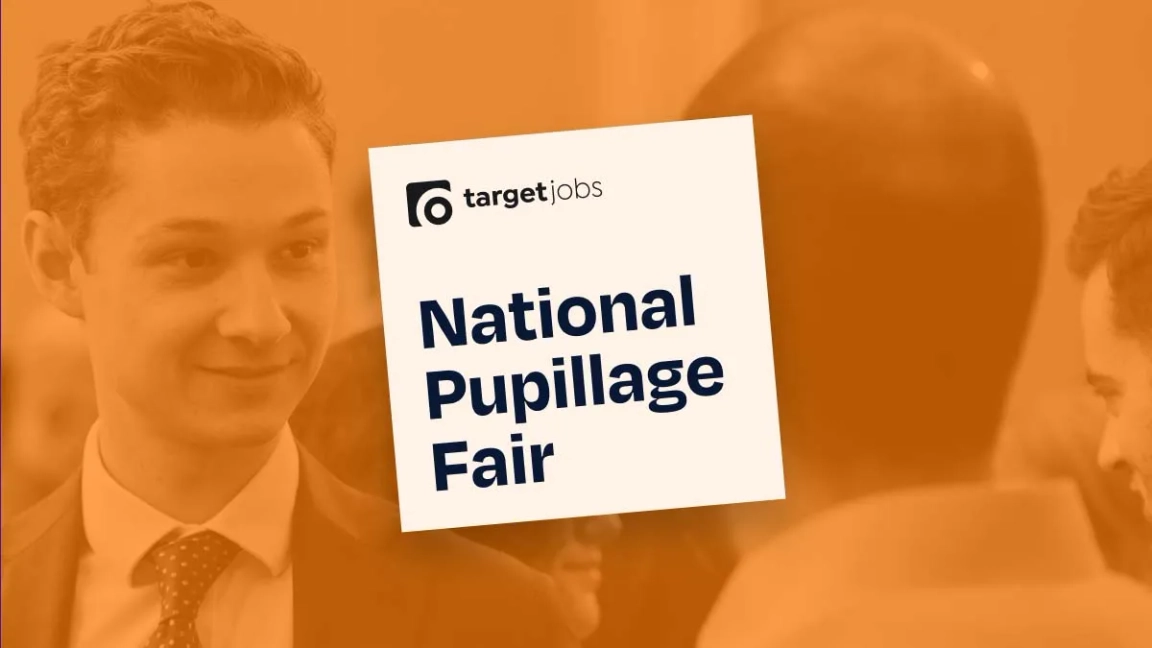 A promotion for the targetjobs National Pupillage Fair