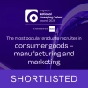 Shortlisted - The most popular graduate recruiter in consumer goods – manufacturing and marketing award 2026, sponsored by University of Exeter