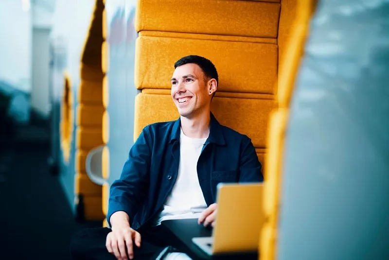 Male smiling