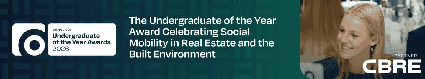 The Undergraduate of the Year Award Celebrating Social Mobility in Real Estate and the Built Environment 2026 image