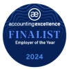 Accounting Excellence Awards Employer of the Year Finalist for Medium and Large Companies 2024