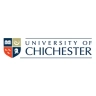 Logo of the University of Chichester featuring a shield with symbols and the university name.