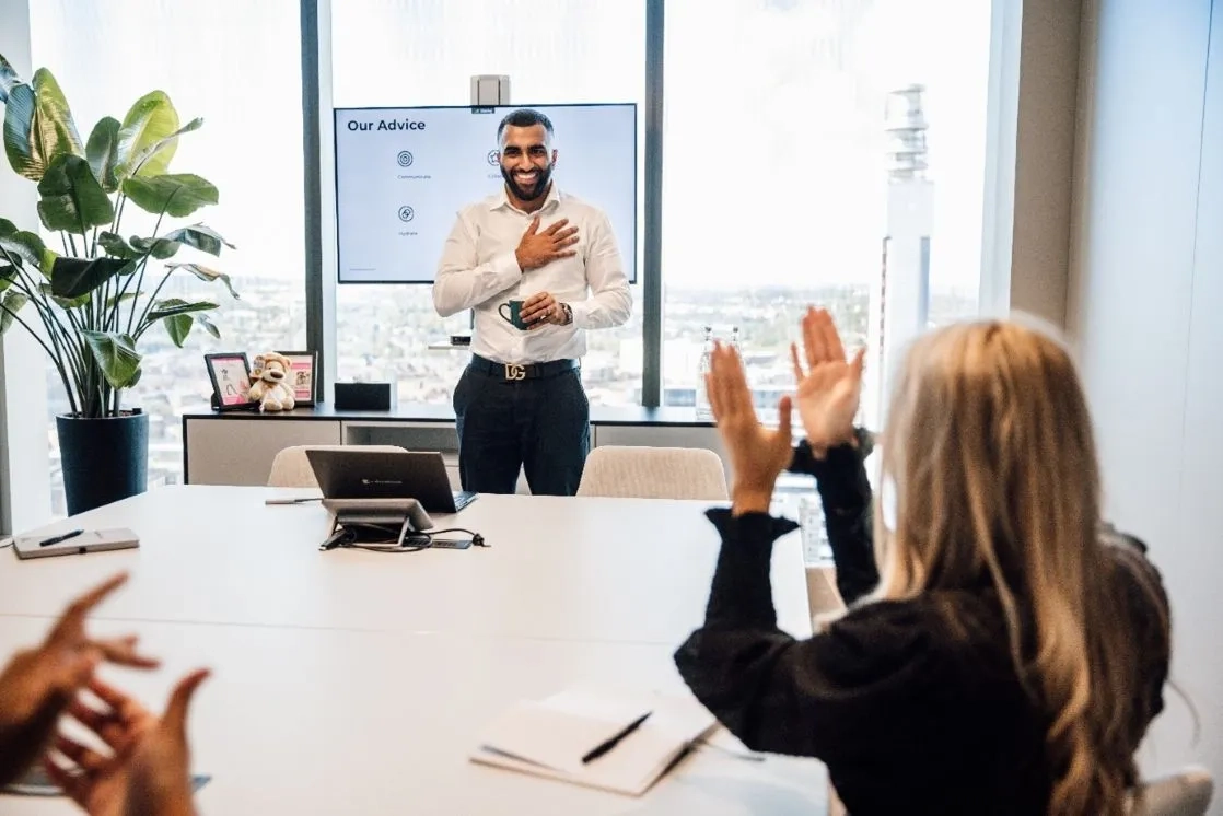 Shoosmiths trainee presenting 