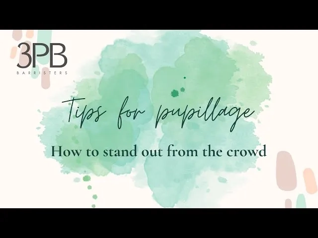 Thumbnail image for Pupillage at 3PB Barristers - how to stand out? 